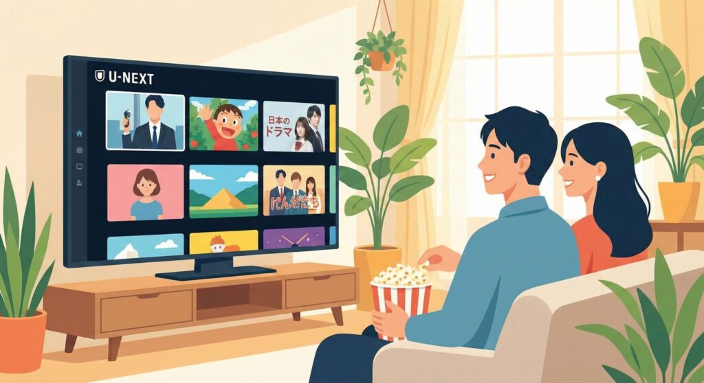 U-NEXT サービス特徴 イメージ