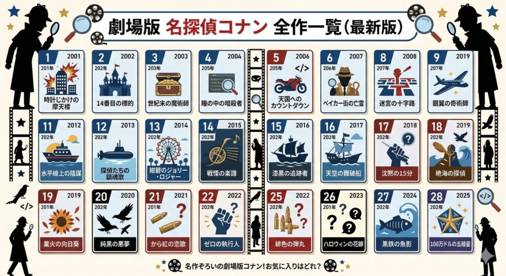 名探偵コナン映画一覧