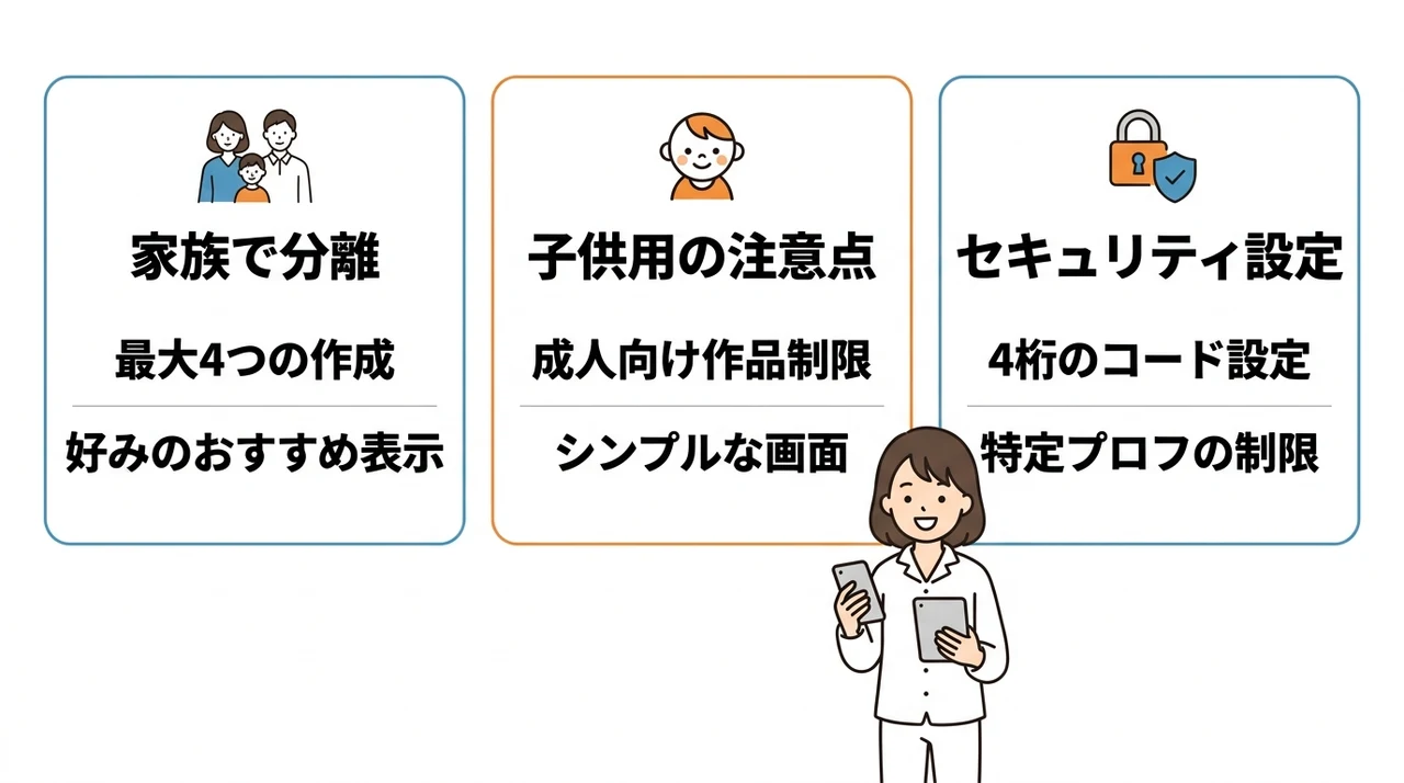 DMM TVのプロフィール機能とは？