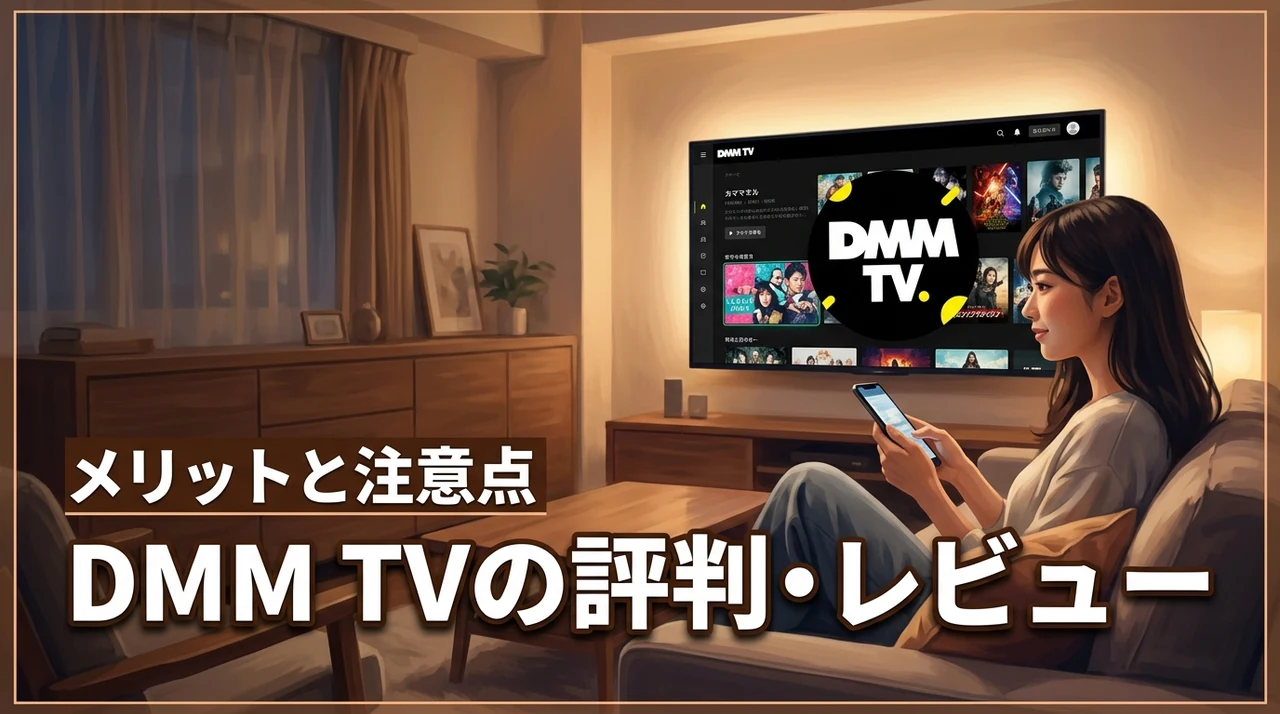 DMM TV（DMMプレミアム）はおすすめ？レビュー・評判からわかるメリットと注意点
