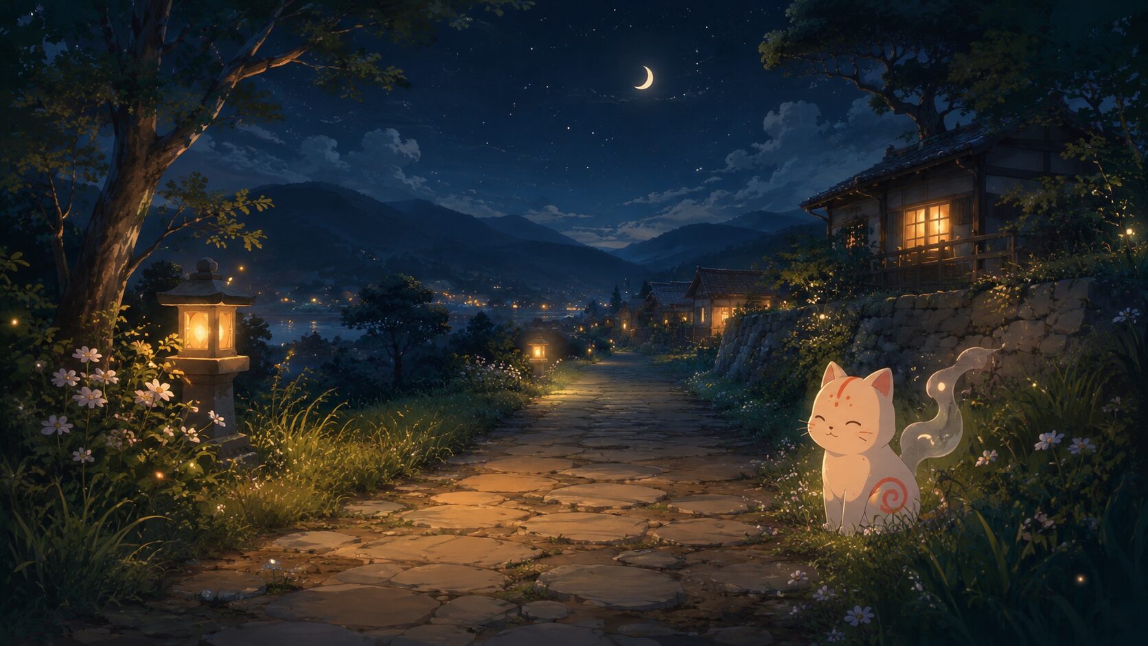 夏目友人帳みたいなアニメを探す人向けの妖怪と癒しをイメージした画像